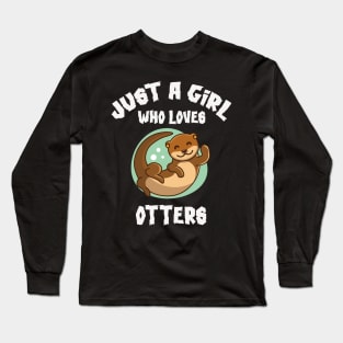 Otter gifts for otter lovers ,her Otter half Long Sleeve T-Shirt